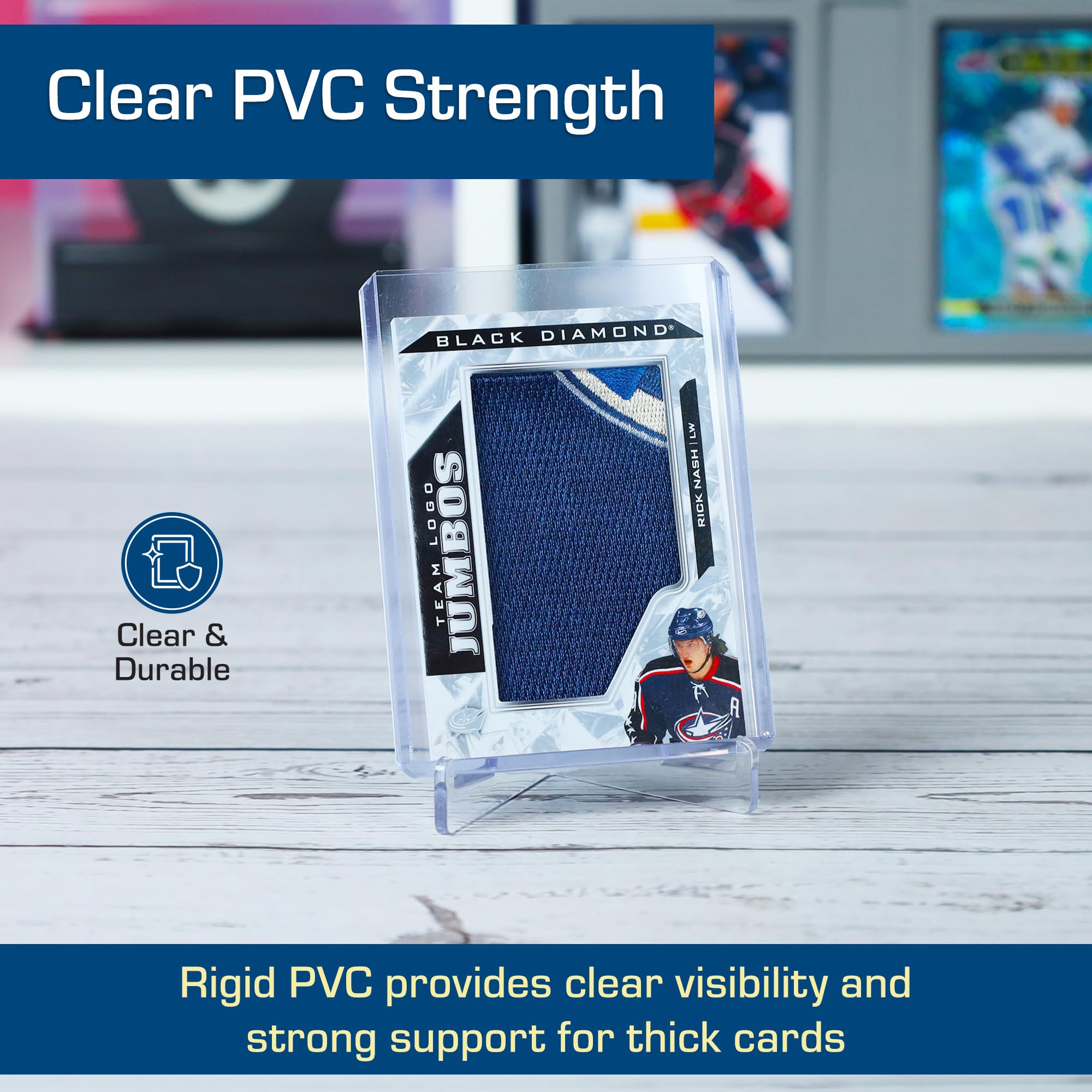 BCW Thick Card Topload Holder 10-Pack – 168pt Rigid PVC for Relic & Patch Cards