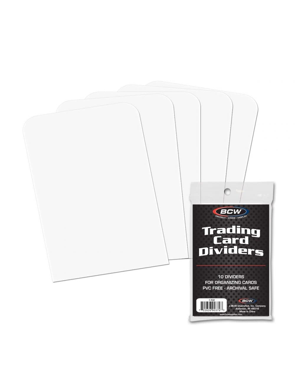 BCW Trading Card Dividers 50 Pack – Archival Plastic with Write-On Tabs for 3200 & 5000 Boxes