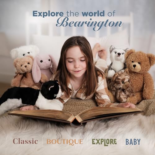 Bearington Collection Baby 1st Christmas Teddy Bear Rattle, 5.5 Inch Plush