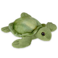 Bearington Lil' Shelton 7-Inch Sea Turtle Plush Toy with Soft Green Shell and Patterned Belly