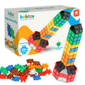BEBLOX Rocket Building Blocks Set - 136-Piece STEM Toy for Kids Ages 4+