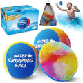 BebouToye Water Skipping Balls 3-Pack – Silicone Water Bounce Balls for Pool, Lake, Beach Fun for Kids and Adults