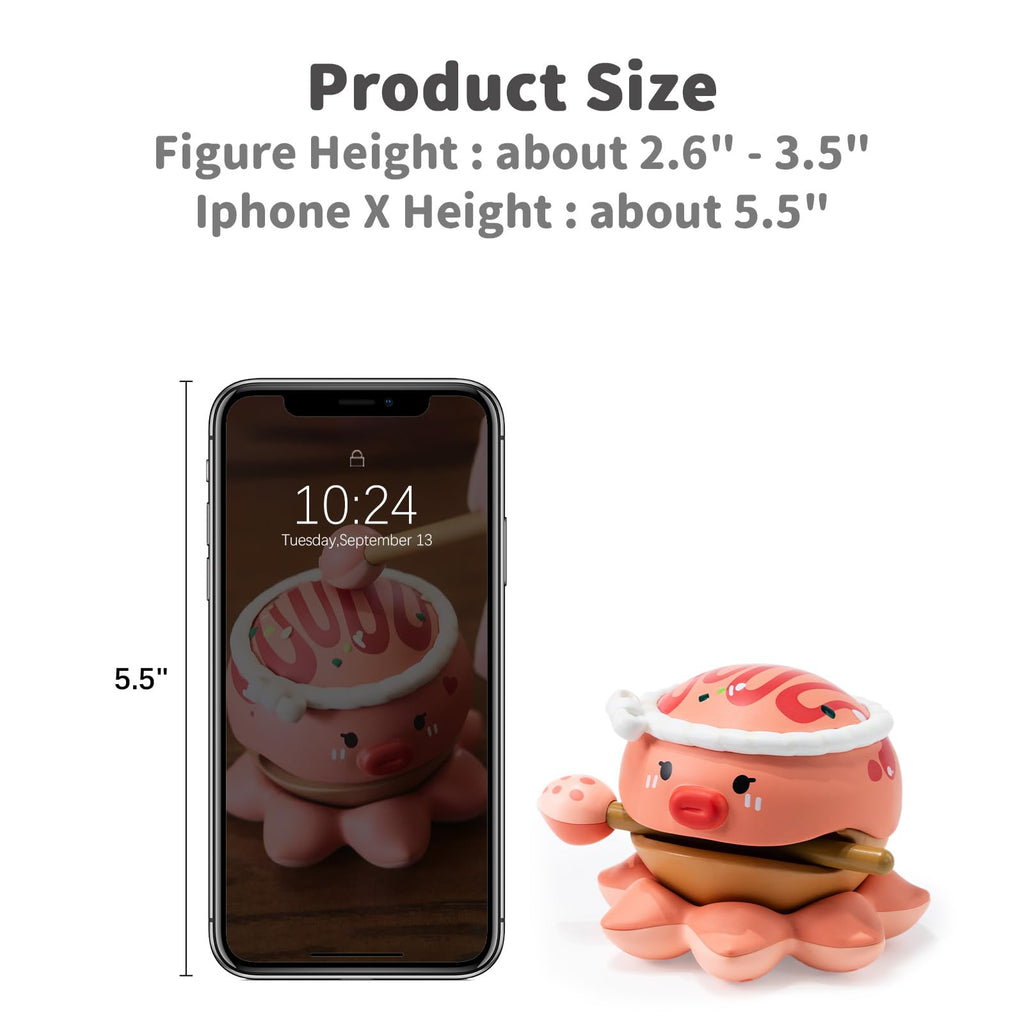 BEEMAI Lucky Wooden Fish Series 1 Blind Box – Random Collectible Figure (2.6-3.5 in), Hand-Painted PVC/ABS, Hidden Editions