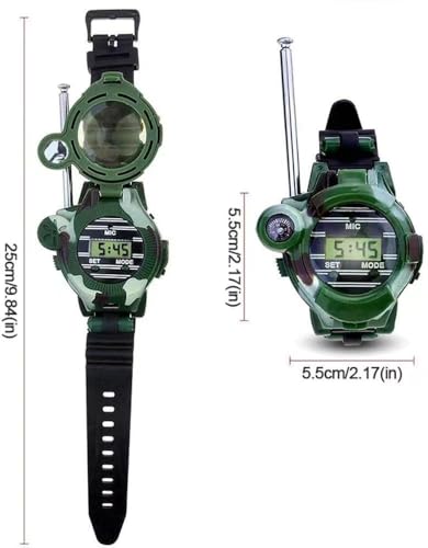 Beenavee Walkie Talkie Watch for Kids – 2 Pack Spy Toy with 7 Functions, Up to 150m Range