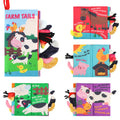 beiens Baby Cloth Book - Touch & Feel Crinkle Farm Tails Soft Book for Infants, Toddlers, 0-12 Months