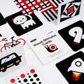 beiens High Contrast Baby Flashcards – Black & White Visual Stimulation Cards for 3-6 Months, 20 Double-Sided Cards with Anti-Glare Matte Finish