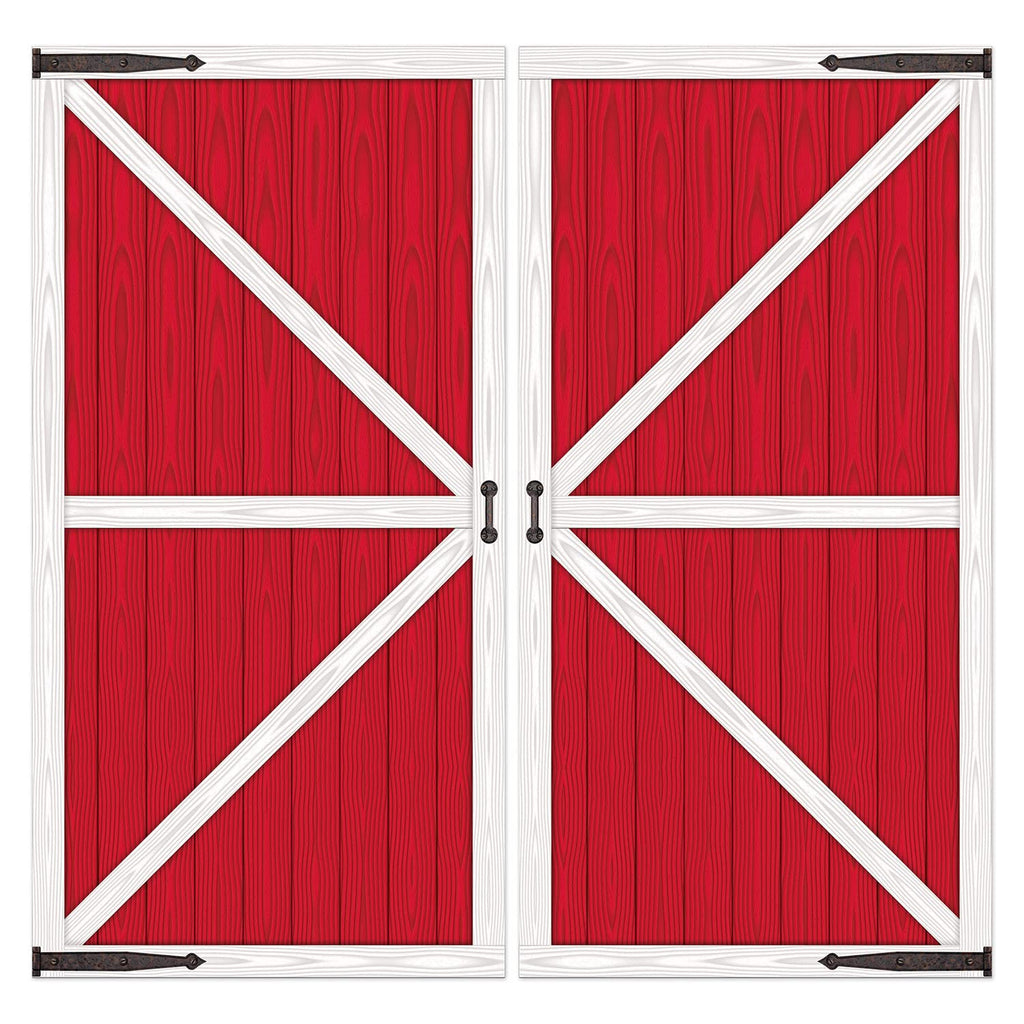 Beistle Barn Door Props (2 Sheets) 33.5x65In Farm Party Decoration