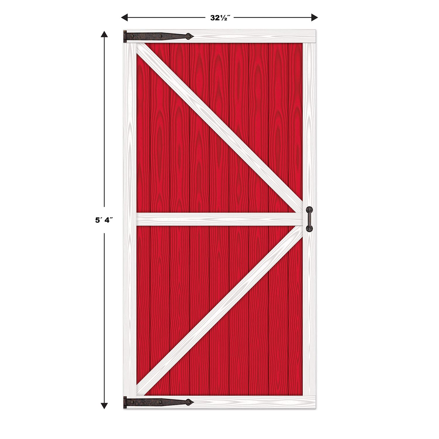Beistle Barn Door Props (2 Sheets) 33.5x65In Farm Party Decoration