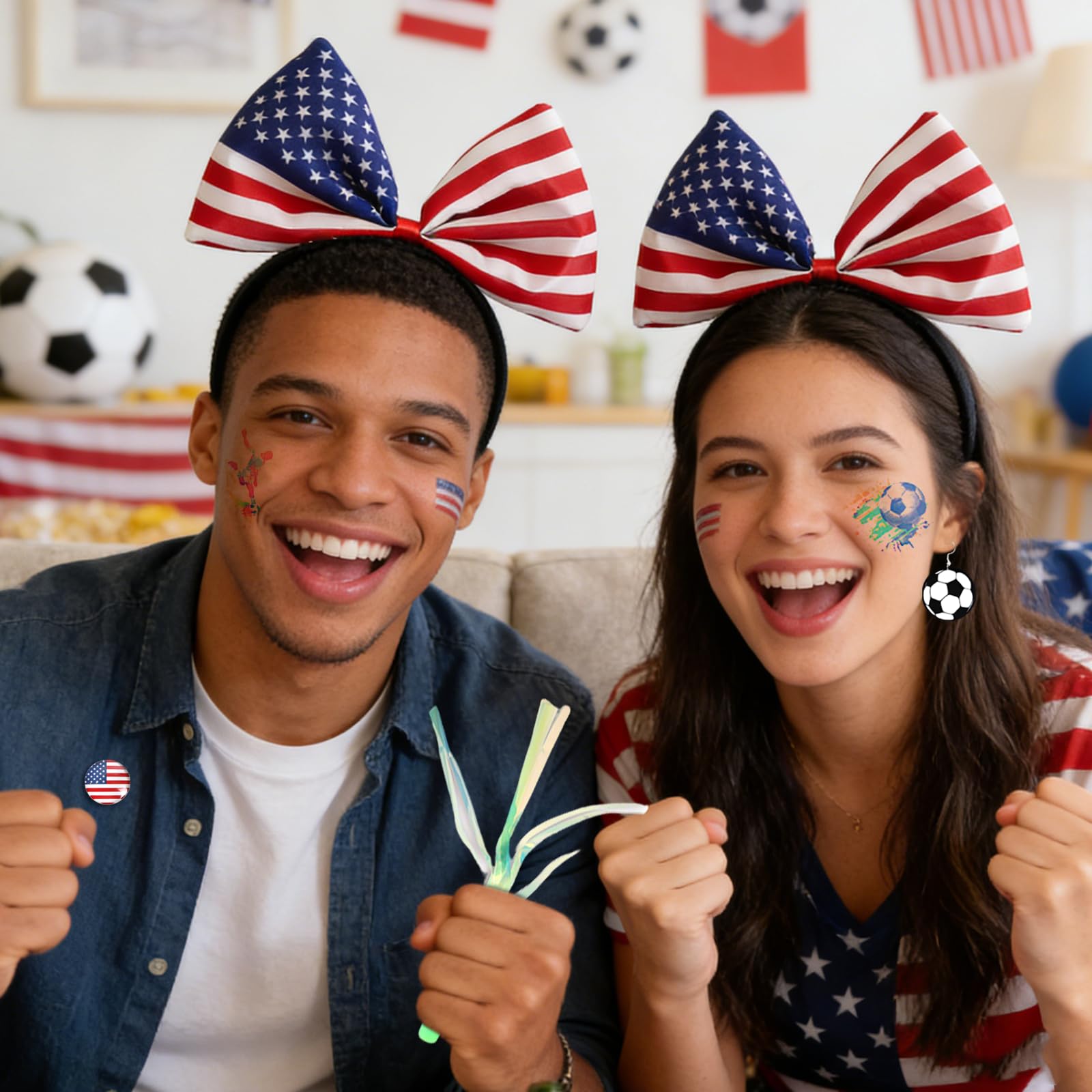 Bekecidi 2026 Soccer Couple Fan Kit – Complete 5-in-1 His & Hers Gear for Game Day