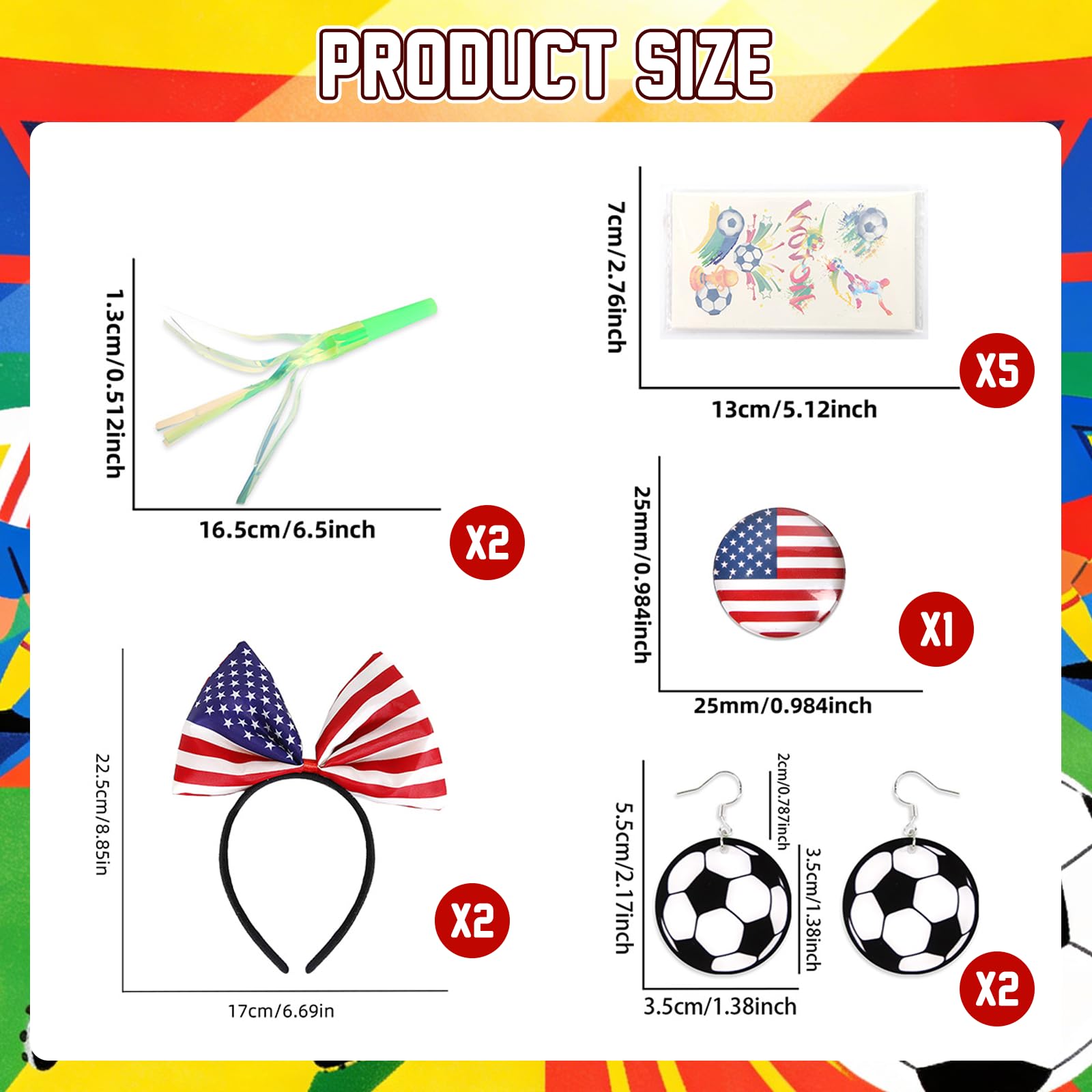 Bekecidi 2026 Soccer Couple Fan Kit – Complete 5-in-1 His & Hers Gear for Game Day