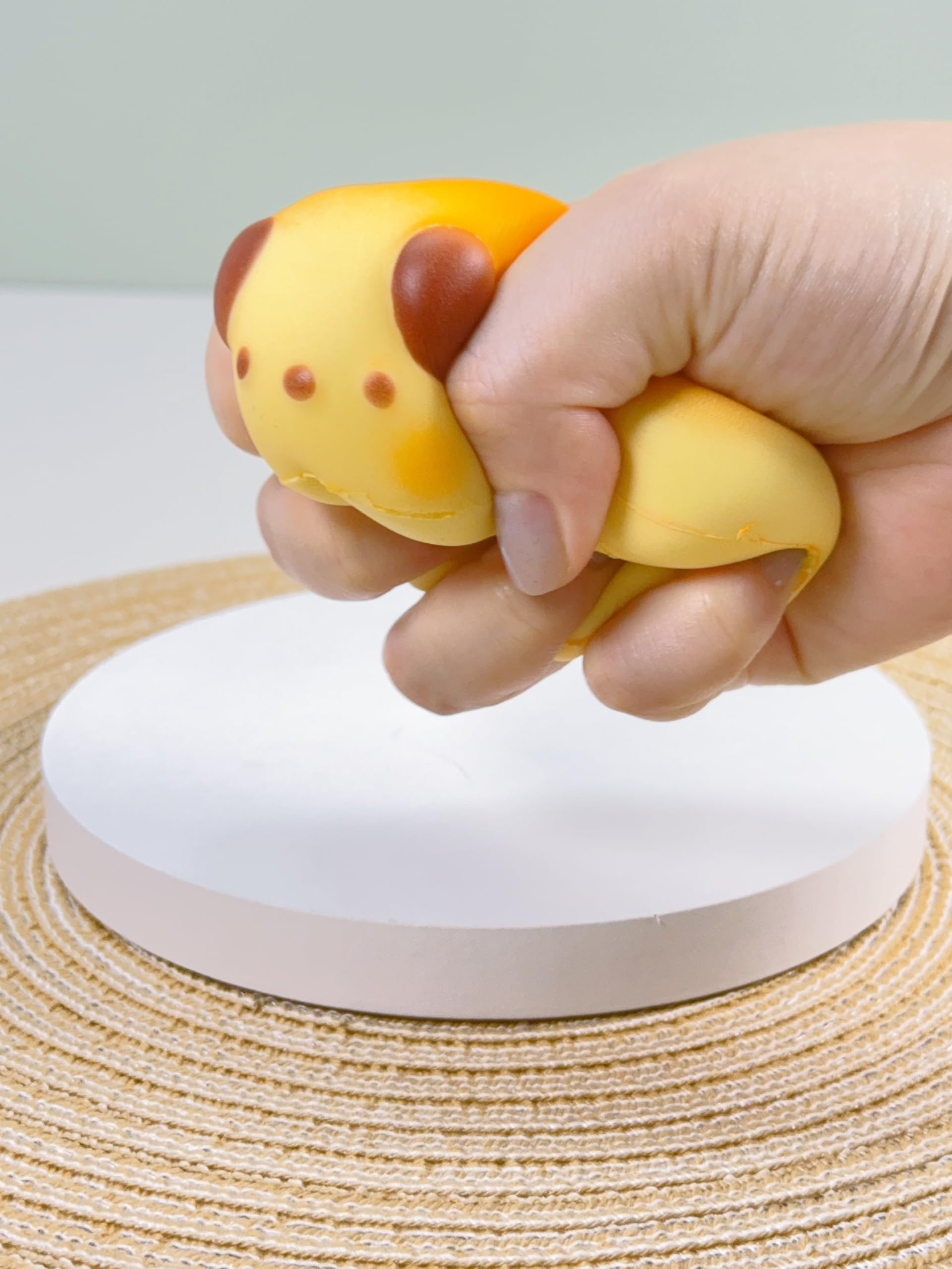 BELLYDOG Cute Animal Bread Series Squishy - Bread Dog Stress Toy, Food Grade TPR, Scented Soft Fidget Toy