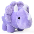 BenBen 13-Inch Purple Triceratops Plush – Soft Dinosaur Stuffed Toy for Kids