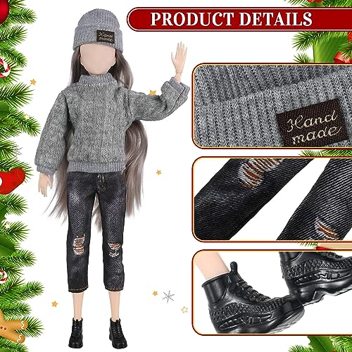 Bencailor 6-Piece Doll Clothes Set for 12-Inch Dolls – 2 Outfits with Accessories