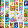 BenLouis 24 Mini Coloring Books Bulk – Small Activity Books for Kids Ages 4-12, Party Favors, Goodie Bags, Travel, 12 Styles, 6 Pages Each