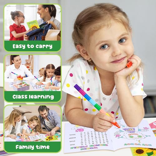 BenLouis 24 Pack Mini Activity Books for Kids Ages 4-8-12 – Small Puzzle Books for Party Favors, Goodie Bags, Classroom Rewards