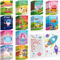 BenLouis 24-Pack Mini Coloring Books for Kids Ages 4-12 - Small Activity Books for Party Favors, Goodie Bags, Classroom, Travel (Animal Themes, 72 Patterns)