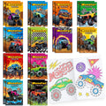 BenLouis 24-Pack Mini Monster Truck Coloring Books for Kids Party Favors