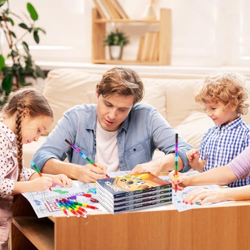 BenLouis 24-Pack Mini Sports Coloring Books – 12 Styles, 72 Patterns for Kids Party Favors
