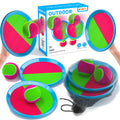 Bennol Toss and Catch Ball Game - 2 Paddles, 2 Balls, Storage Bag - Outdoor Toys for Kids Ages 3-10