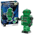 BePuzzled 3D Crystal Puzzle – Green Tin Robot (39 Pieces, Level 2)