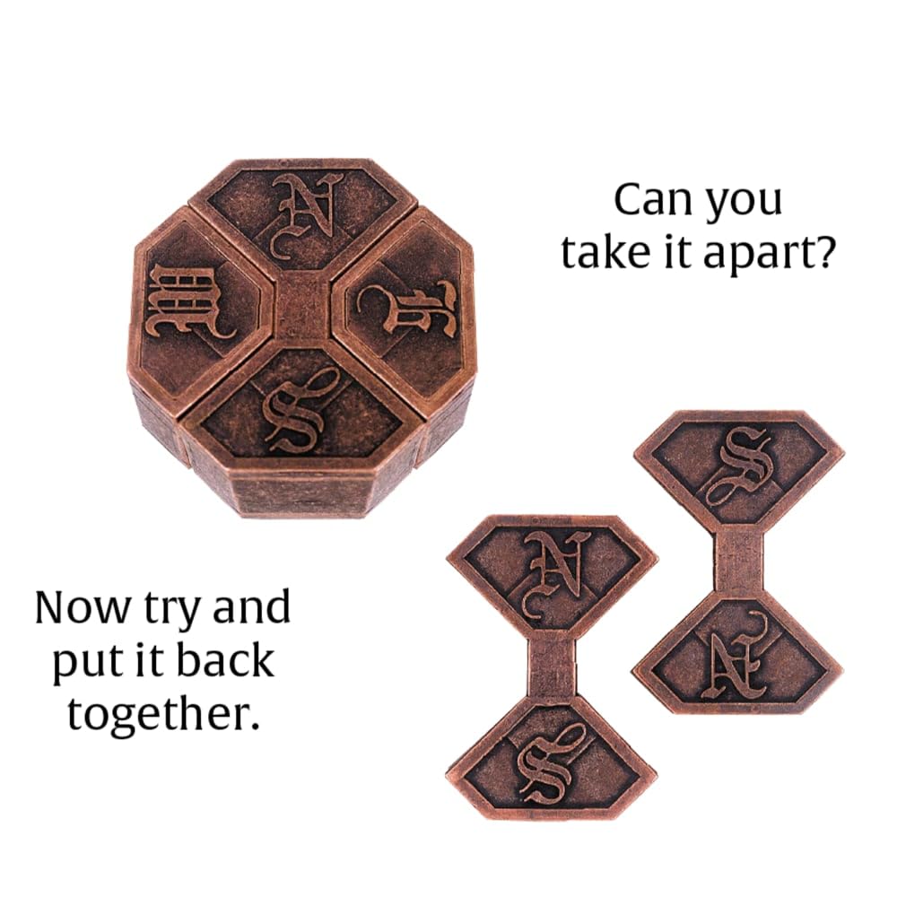 BePuzzled Hanayama News Metal Brainteaser Puzzle – Mensa Rated Level 6, Ages 12+