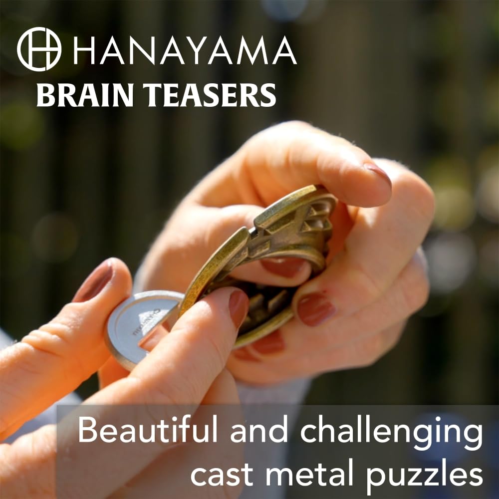 BePuzzled Hanayama UFO Metal Brainteaser Puzzle – Mensa Rated Level 6 Challenge for Ages 12+