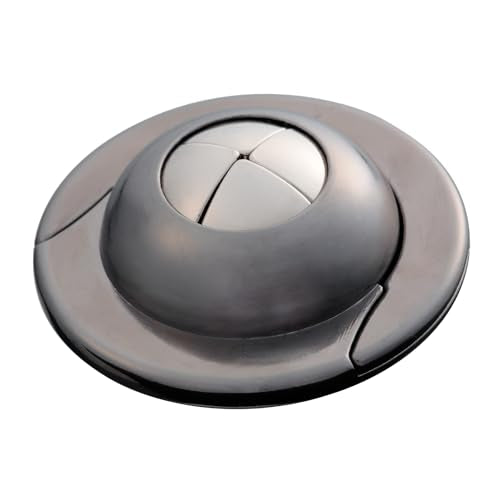 BePuzzled Hanayama UFO Metal Brainteaser Puzzle – Mensa Rated Level 6 Challenge for Ages 12+