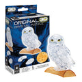 BePuzzled Original 3D Crystal Puzzle: White Owl, 42 Pieces, Ages 12+