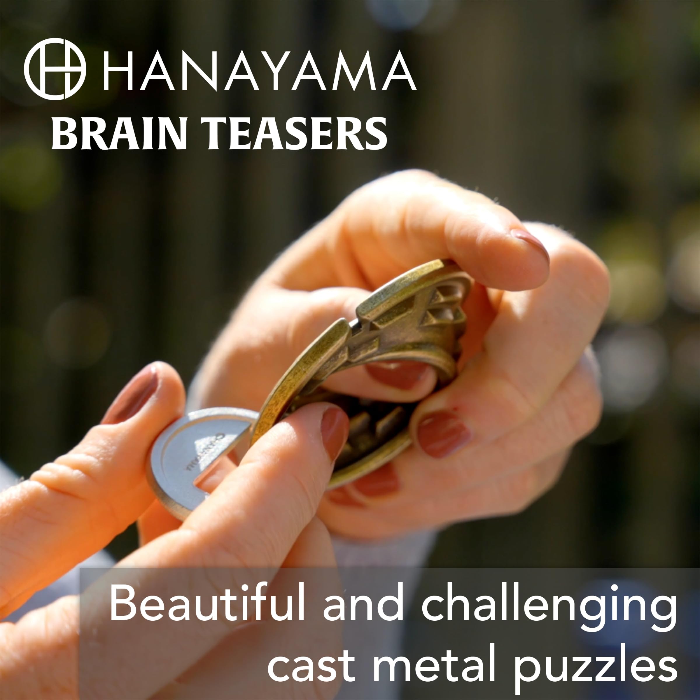BePuzzled Quartet Hanayama Metal Brainteaser Puzzle – Level 6, Ages 12+