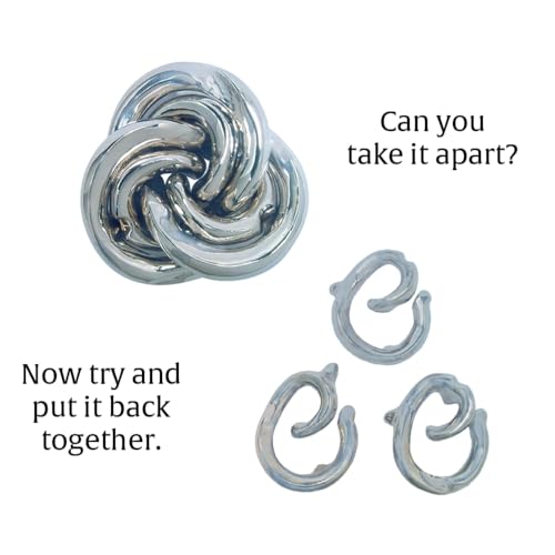 BePuzzled Vortex Hanayama Metal Brain Teaser - Mensa Level 5 Puzzle for Ages 12+