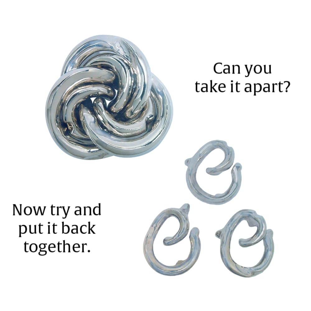 BePuzzled Vortex Hanayama Metal Brain Teaser - Mensa Level 5 Puzzle for Ages 12+