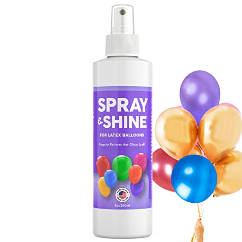 Berkland Balloon Shine Spray 8 oz – Instant High Gloss for Latex Balloons, Non-Drip, Made in USA
