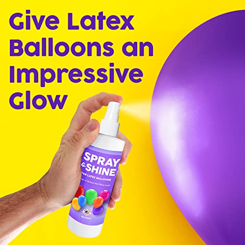 Berkland Balloon Shine Spray 8 oz – Instant High Gloss for Latex Balloons, Non-Drip, Made in USA
