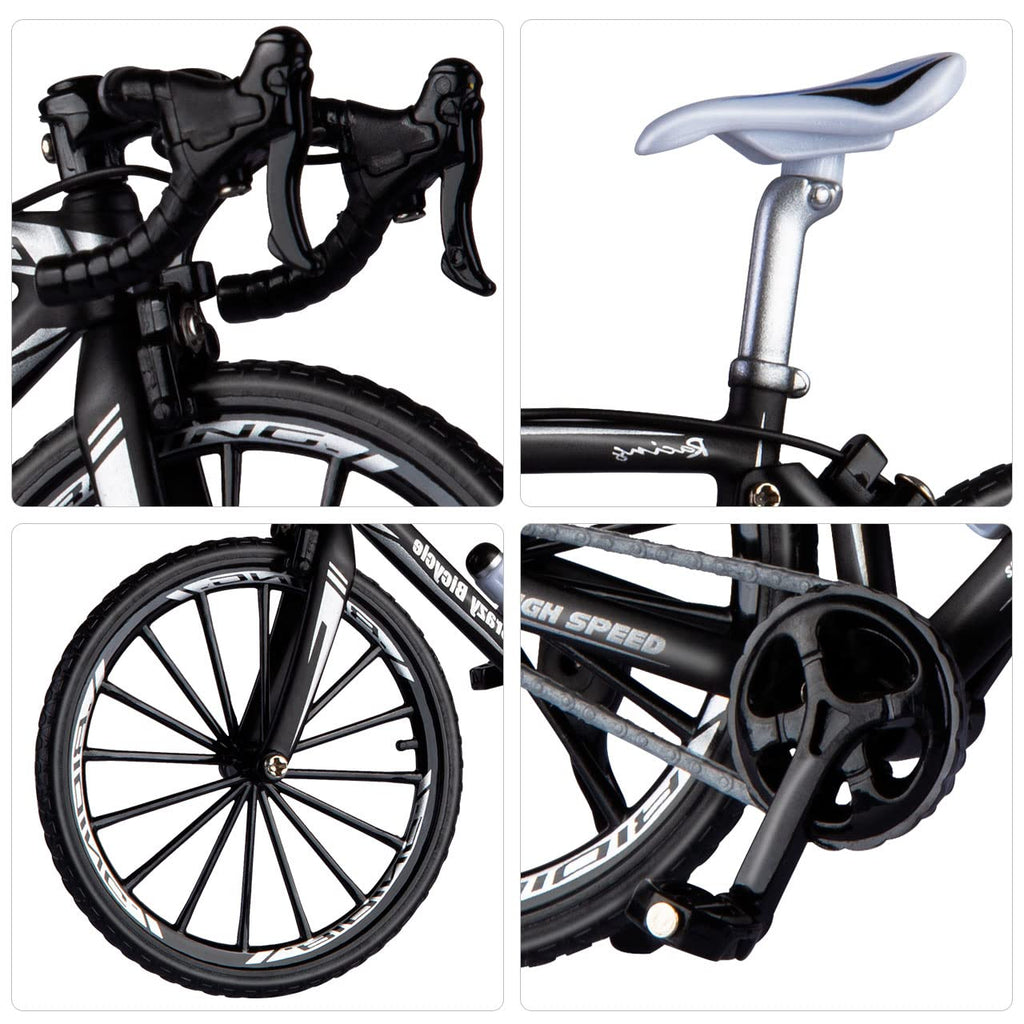 Berry President 1:8 Scale Die-Cast Alloy Mountain Bike Model - Black