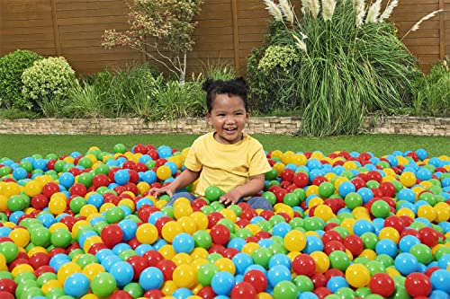 Bestway 100-Pack Plastic Play Balls for Ball Pits, Bouncers & Pools | 2.3-Inch, 4 Colors