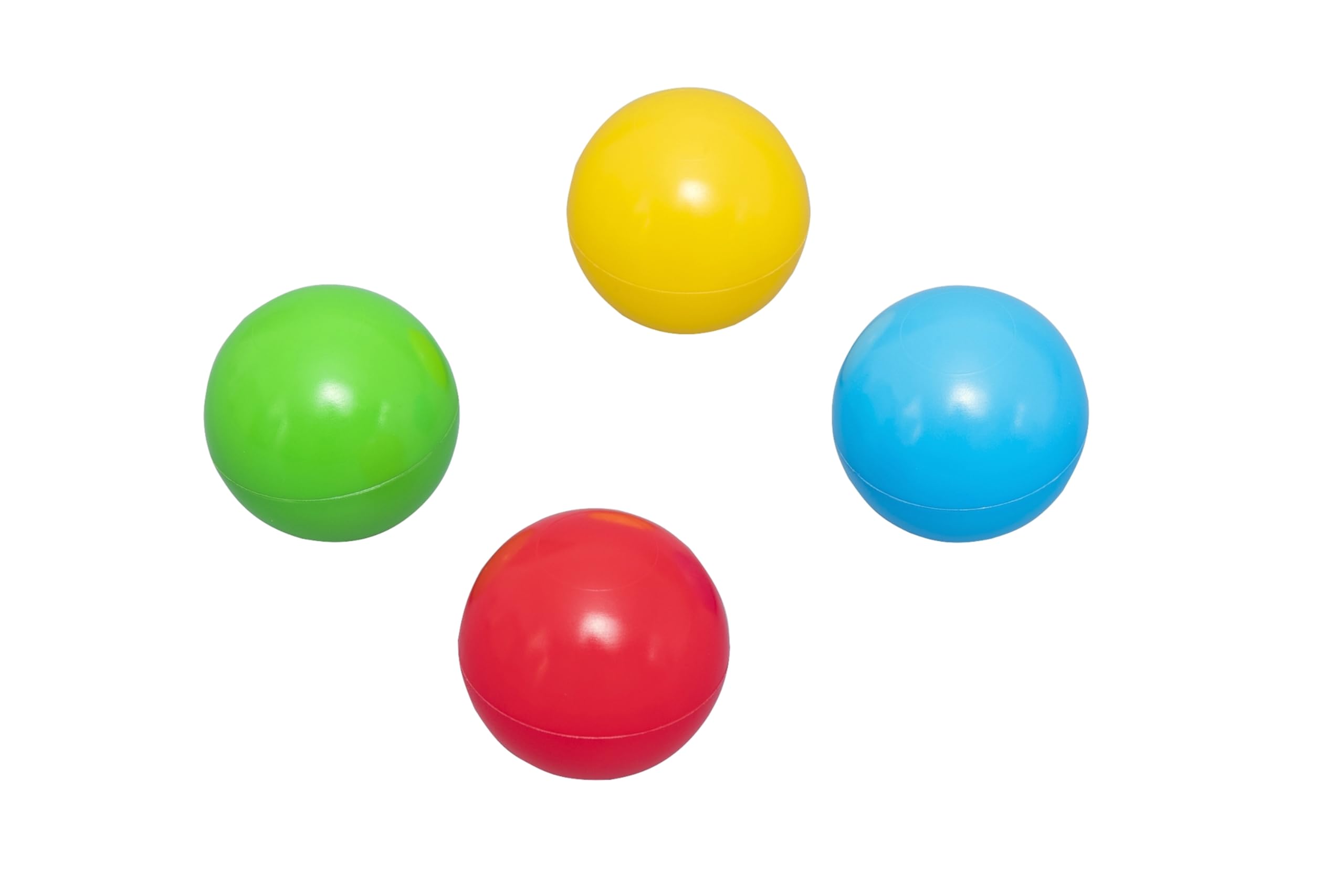Bestway 100-Pack Plastic Play Balls for Ball Pits, Bouncers & Pools | 2.3-Inch, 4 Colors
