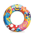 Bestway Swim Ring for Kids – Vinyl Inflatable Ring with Transparent Top, Multi-Color, 18.9 Inches