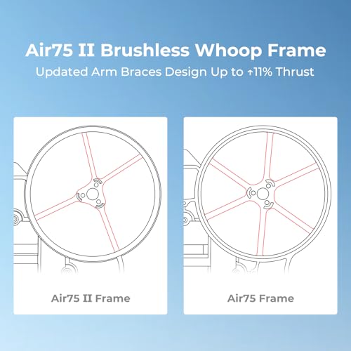 BETAFPV Air75 II Whoop Frame Kit (2-Pack) – 4g Ultra Light 75mm Frame for 1S Racing Drones
