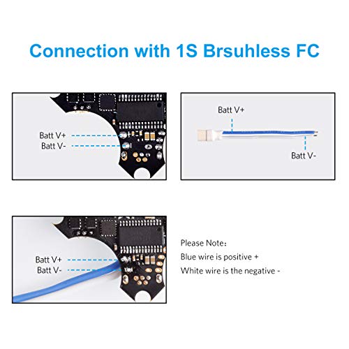 BETAFPV BT2.0 Connector 6-Pack - 55mm 22AWG Male Pigtail for 1S TinyWhoop FPV Drones