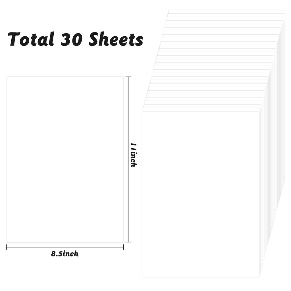 BeYumi 30 Pack Reusable Sticker Collecting Pages – Double-Sided Release Paper Sheets for Album, 11.6x8.3 Inches