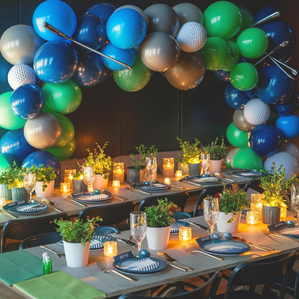 Biapian Blue and Green Balloon Garland Kit – Dark Green, Navy Blue, Grey – 94-Piece Balloon Arch for Jungle Theme Parties, Birthdays, Baby Showers, Weddings