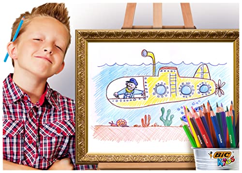 BIC Kids Evolution ECOlutions Colouring Pencils – 18 Assorted Colours in Metal Tin