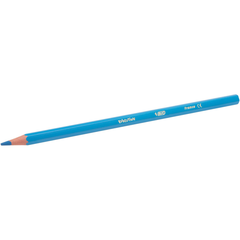 BiC Kid's Evolutions Ecolutions Colouring Pencils - 18 Vibrant Colours, Splinter-Proof & Chew-Resistant