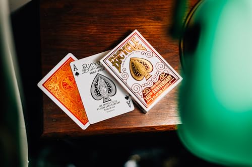 Bicycle 140th Anniversary Playing Cards - Special Edition Red & Gold Foil Deck