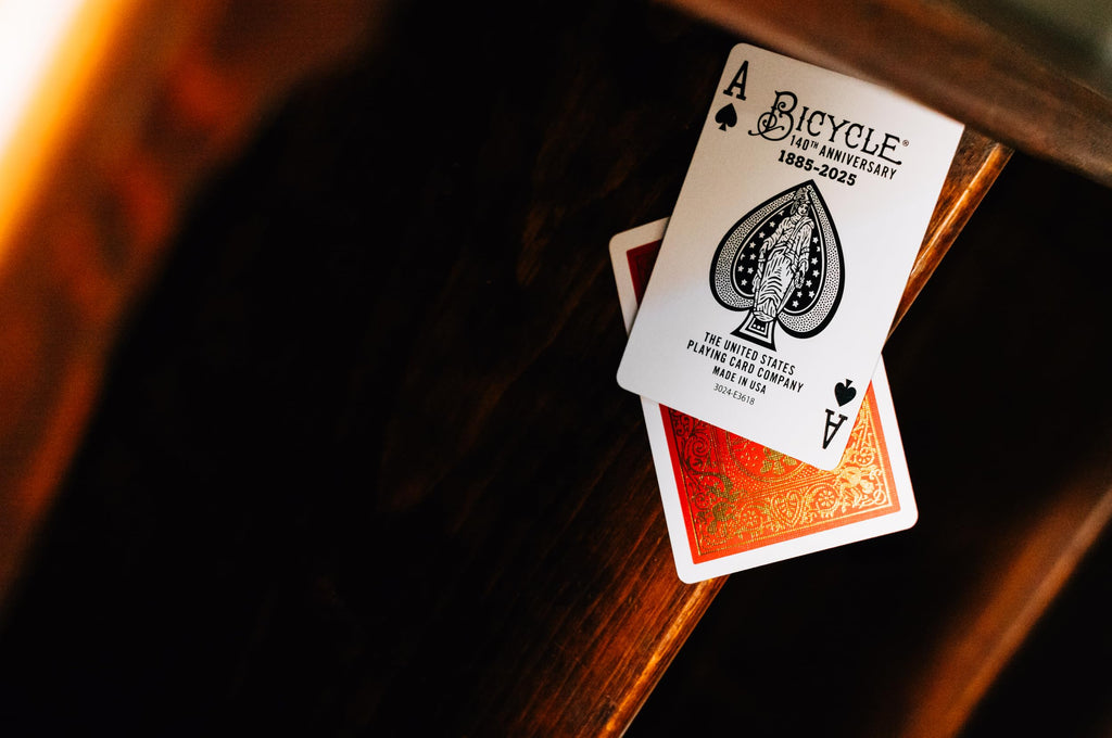 Bicycle 140th Anniversary Playing Cards - Special Edition Red & Gold Foil Deck