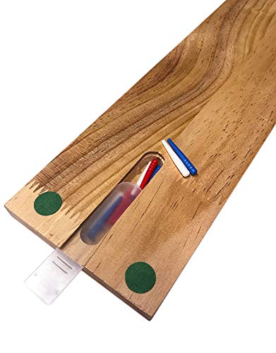 Bicycle 3-Track Wooden Cribbage Board – Patriotic Design with Storage