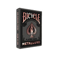 Bicycle Black & Rose Gold Metalluxe Playing Cards – Premium Foil Deck, Classic Poker Size, Collectible