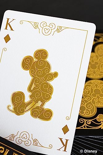 Bicycle Disney Mickey Mouse Black and Gold Playing Cards with Metalluxe Foil