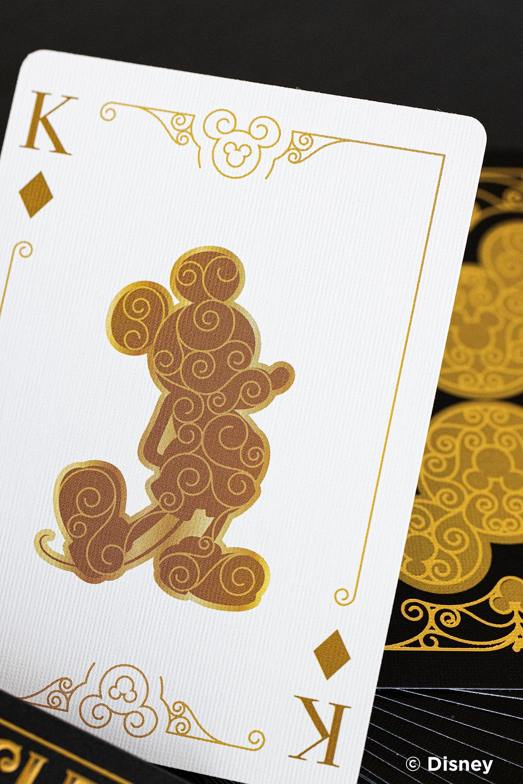 Bicycle Disney Mickey Mouse Black and Gold Playing Cards with Metalluxe Foil