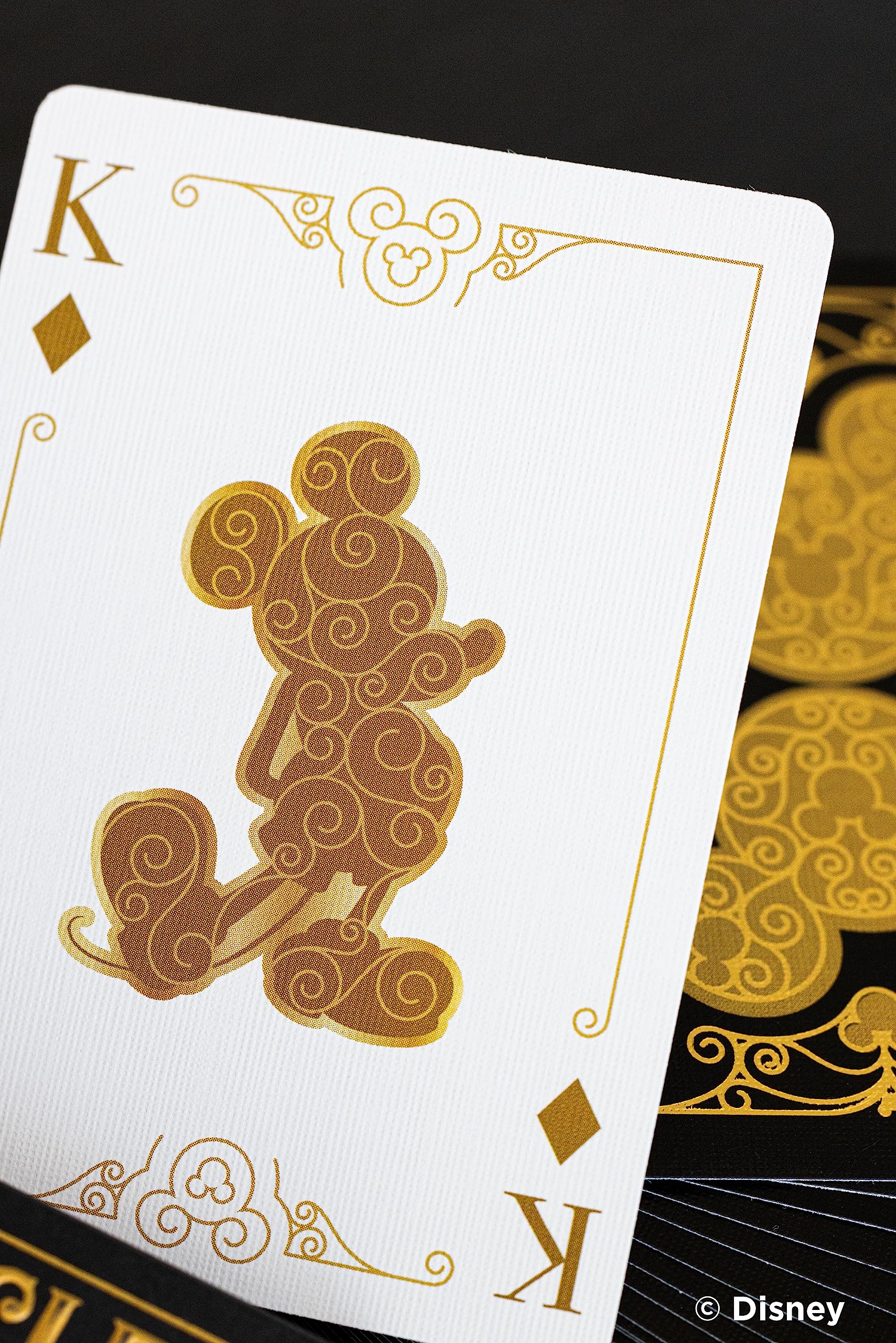 Bicycle Disney Mickey Mouse Black and Gold Playing Cards with Metalluxe Foil